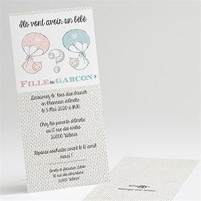 Faire-part baby shower notre petite fête