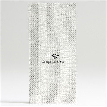 Faire-part baby shower notre petite fête - Dos du faire-part