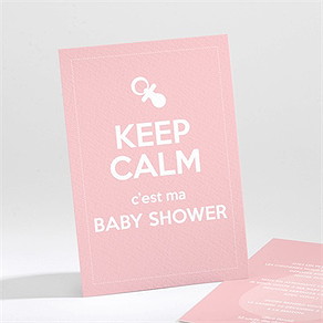 Faire-part baby shower pop enfantin