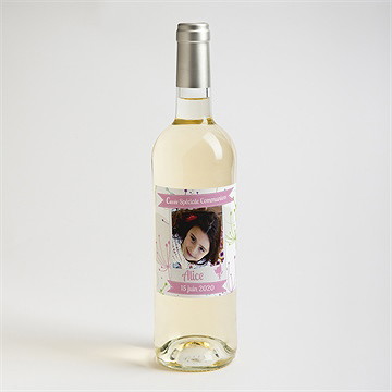 Etiquette de bouteille communion mon annonce photo - Mise en situation