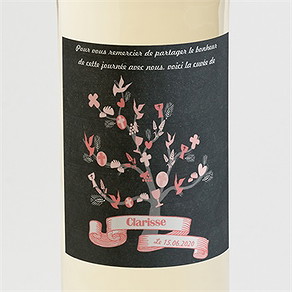 Etiquette de bouteille communion etape chrétienne