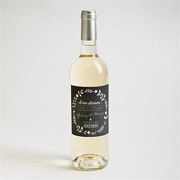 Etiquette de bouteille mariage etiquette de bouteille mariage - Mise en situation