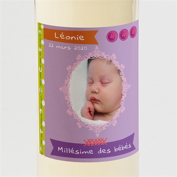 Etiquette de bouteille naissance réf. N300592