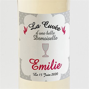 Etiquette de bouteille communion le calice
