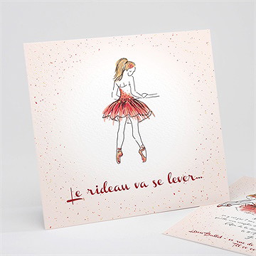 Invitation anniversaire la danseuse et ses copines