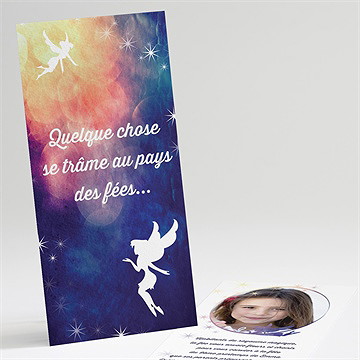 Invitation anniversaire au pays des fées