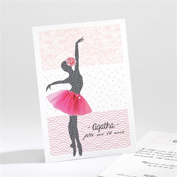 Invitation anniversaire notre petite danseuse