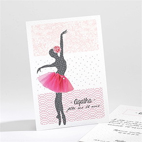 Invitation anniversaire notre petite danseuse