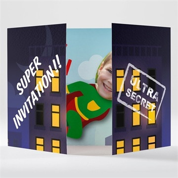 Invitation anniversaire super héros