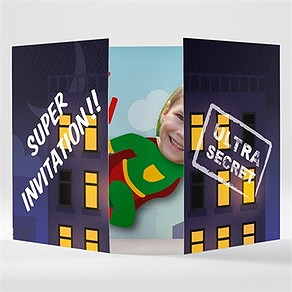 Invitation anniversaire super héros