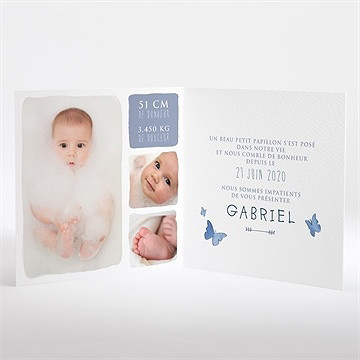 Faire-part naissance elephant - Intérieur du faire-part