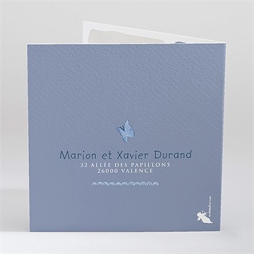 Faire-part naissance elephant - Dos du faire-part