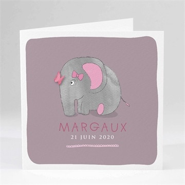Faire-part naissance mon petit elephant