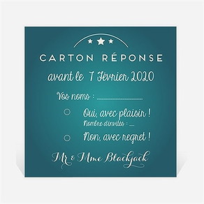 Carton réponse anniversaire de mariage la machine à sous !