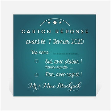 Carton réponse anniversaire de mariage la machine à sous !