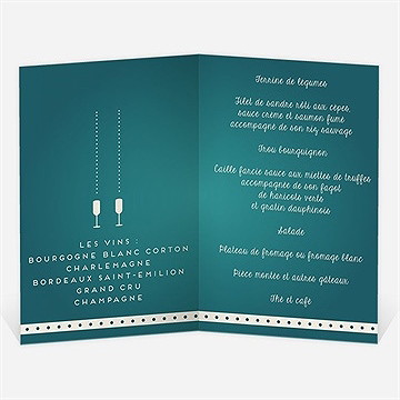 Menu anniversaire de mariage la machine à sous ! - Menu ouvert