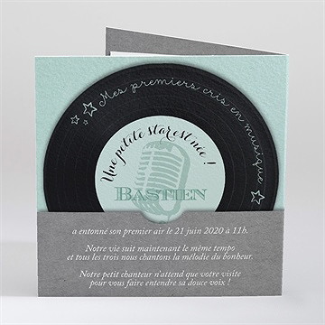 Faire-part naissance graine de star photo - Dos du faire-part