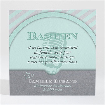 Remerciement naissance graine de star photo