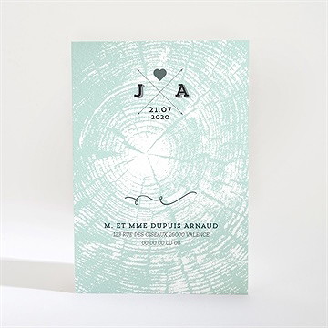 Invitation anniversaire de mariage un accord parfait - Dos de l'invitation