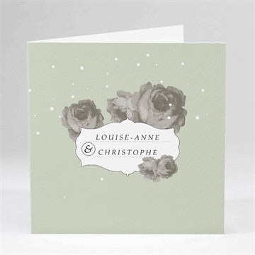 Faire-part mariage rétro chic vintage