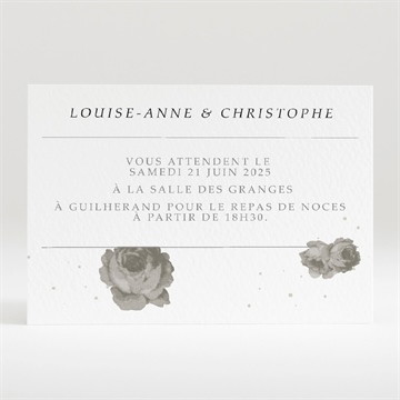 Carton d'invitation mariage rétro chic vintage