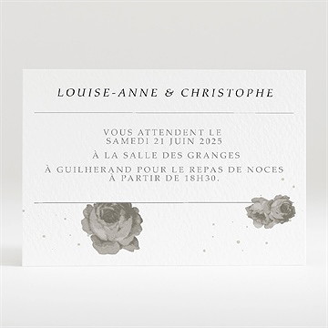 Carton d'invitation mariage rétro chic vintage