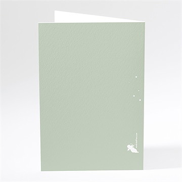 Menu mariage rétro chic vintage - Dos du menu