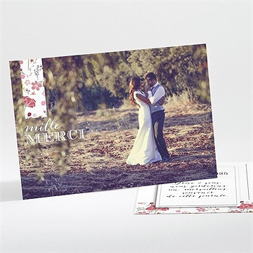 Remerciement mariage motifs liberty