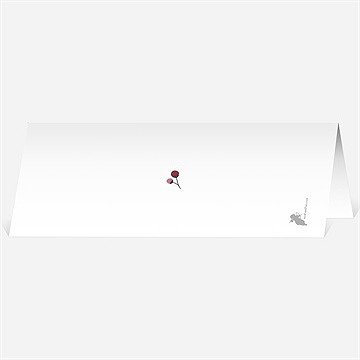 Marque-place mariage motifs liberty - Dos du marque-place