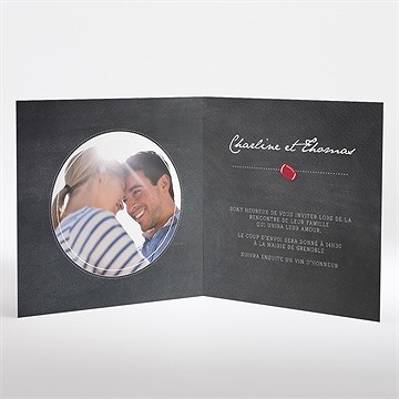 Faire-part mariage essai transformé ! - Intérieur du faire-part