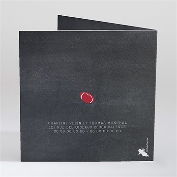 Faire-part mariage essai transformé ! - Dos du faire-part