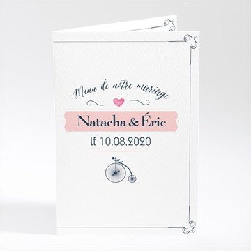 Menu mariage symboles