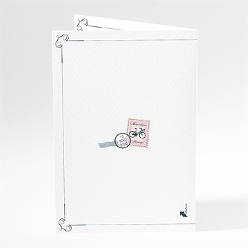 Menu mariage symboles - Dos du menu