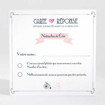 Carton réponse mariage symboles