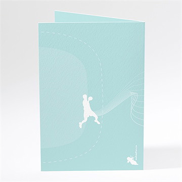 Menu mariage photo handball - Dos du menu