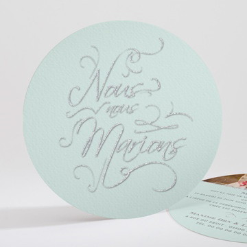 Faire-part mariage shining !