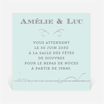 Carton d'invitation mariage shining !