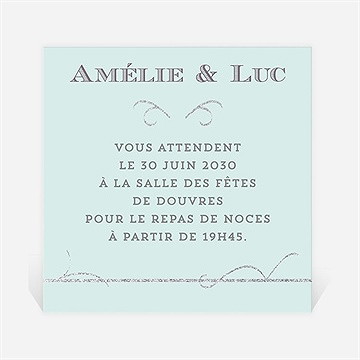 Carton d'invitation mariage shining !
