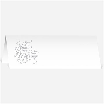 Marque-place mariage shining !