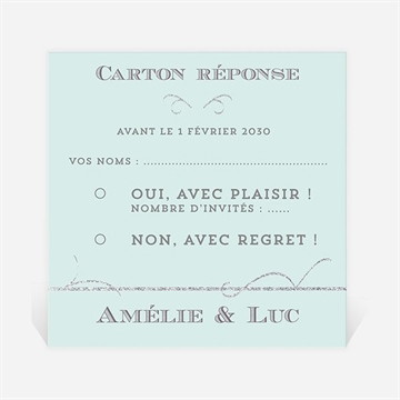 Carton réponse mariage shining !