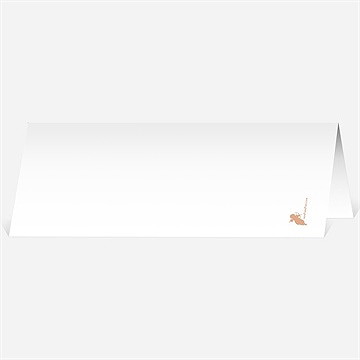 Marque-place mariage joli retro vintage - Dos du marque-place