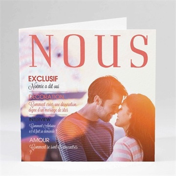 Faire-part mariage nous