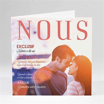 Faire-part mariage nous