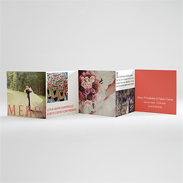 Remerciement mariage nous - Carte ouverte