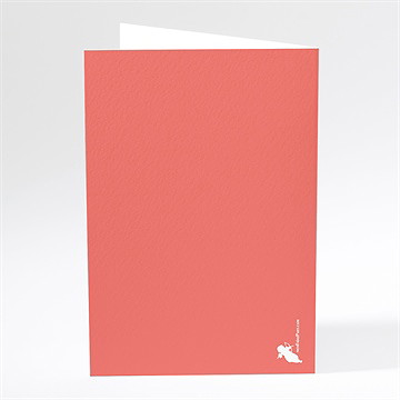 Menu mariage nous - Dos du menu