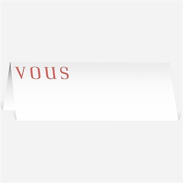 Marque-place mariage nous