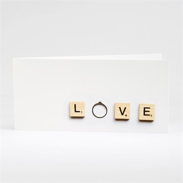 Faire-part mariage jeux vintage