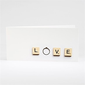Faire-part mariage jeux vintage