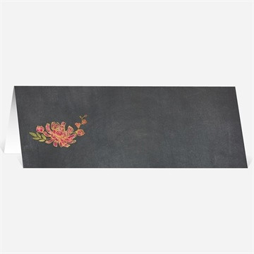 Marque-place mariage ardoise romantique