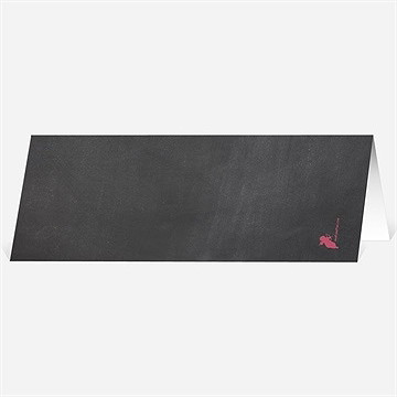 Marque-place mariage ardoise romantique - Dos du marque-place